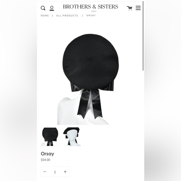 Bow beret - Picture 3 of 3